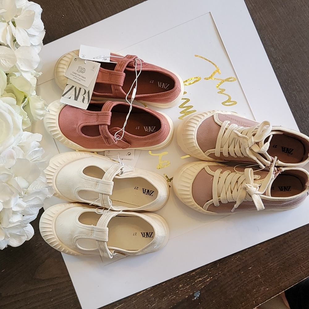 NWT bundle of zara toddler girls shoes